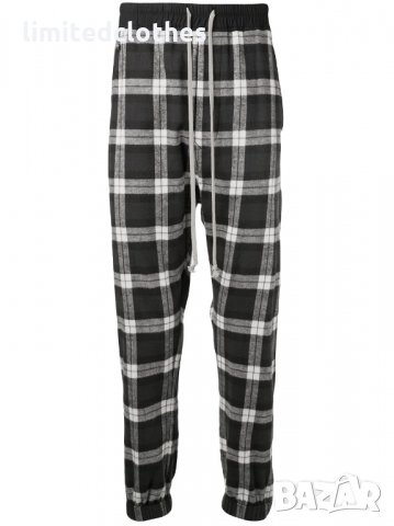 RICK OWENS DRKSHDW Check Print Мъжки Панталон / Долнище size M / L, снимка 2 - Панталони - 30825144
