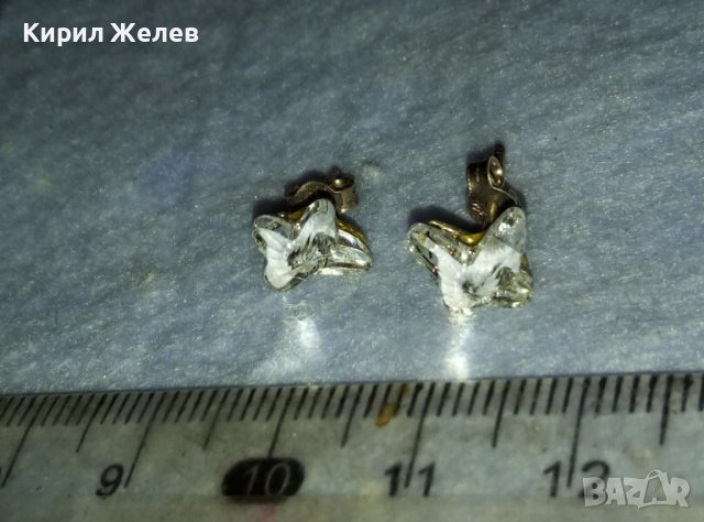 НЕЖНИ СРЕБЪРНИ ОБЕЦИ СРЕБРО 925 с ФАСЕТИРАНИ ПЕПЕРУДКИ от ШЛИФОВАН ЧИСТ ПЛАНИНСКИ КРИСТАЛ 40154, снимка 8 - Обеци - 42466245