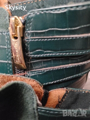 Tamaris дамски боти ботуши зелени, снимка 5 - Дамски боти - 53975147