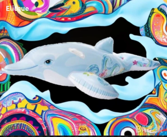 Детски надуваем делфин за езда Intex, снимка 2 - Други - 52862621