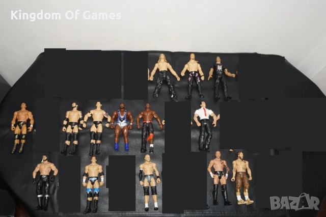 Кеч Фигури на Mattel и Jakks Pacific The Rock/Chris Jericho/Jeff Hardy/Cryme Time/Seth Rollins/Big E