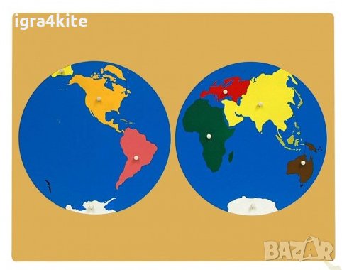 Монтесори пъзел Дървена карта на Европа със всички държави ВСИЧКИ ДЪРВЕНИ ИГРАЧКИ, снимка 4 - Образователни игри - 32027830