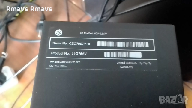 Hp Elitedesk 600 G2 sff i5 6500 8ram SSD 256NVMe HDD500gb, снимка 3 - Работни компютри - 53923416