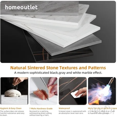 ПРОМОЦИЯ Луксозна конзолна маса с плот от синтерован камък WISFOR JJ-XZ191-PR-BK, снимка 4 - Маси - 50192699