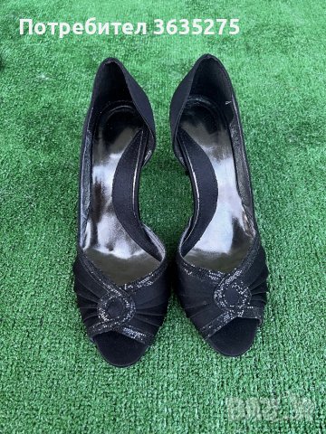 Черни официални обувки N38, снимка 1 - Дамски елегантни обувки - 39607694