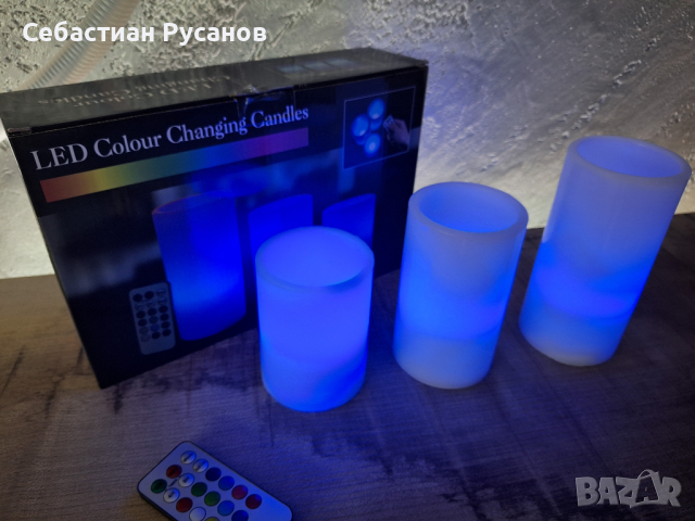 Декоративни LED свещи, снимка 1 - Лед осветление - 44687916