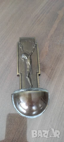 Ретро съд за светена вода* Църковна утвар* Окачва се на стена, снимка 4 - Антикварни и старинни предмети - 51036629