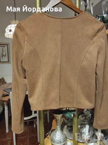 Елегантно, късо яке, набук, номер М, цена 15 лв., снимка 2 - Якета - 52131068