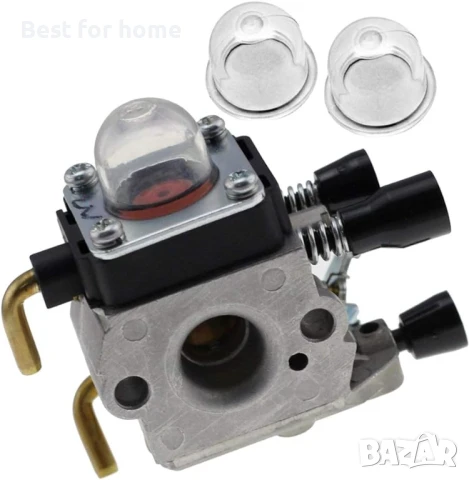 	Fenteer Комплект карбуратор за моторен тример и 2 броя грундове, снимка 5 - Градински инструменти - 50697320