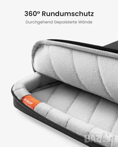 Tomtoc 360° Удароустойчива Чанта за Лаптоп до 15.6-16", снимка 7 - Части за лаптопи - 53315781