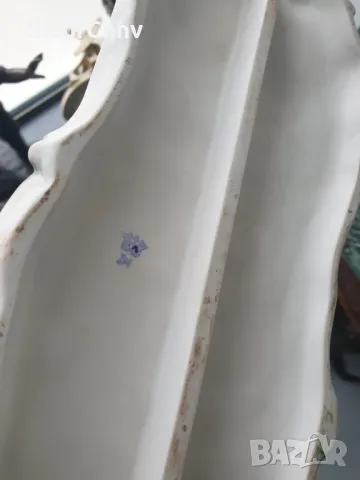 Capodimonte статуетка 40см/Каподимонте стара порцеланова фигура-композиция/мъж с магаре, снимка 8 - Статуетки - 50309706