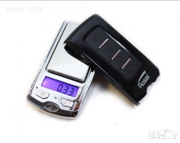Мини електронна везна джобна под формата на ключ за кола, снимка 3 - Електронни везни - 39300974