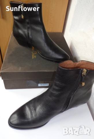 Черни боти от естествена кожа Massimo Dutti, размер EU 40, снимка 13 - Дамски боти - 52090481