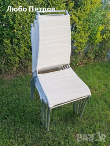 Италиански градински столове Calligaris серия AIR SOFT - 24 броя, снимка 3 - Столове - 36845238