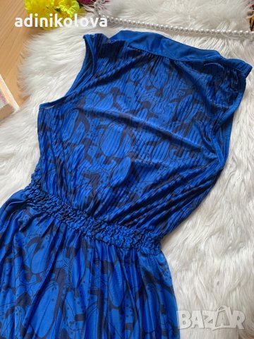 Турско синя рокля, снимка 3 - Рокли - 34110788