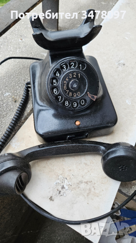 Стар немски телефон Сименс, снимка 3 - Антикварни и старинни предмети - 44764783