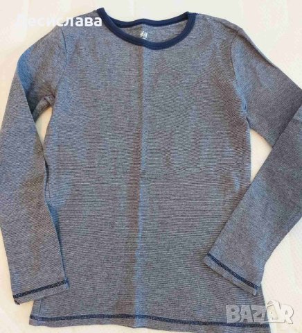 Блуза H&M за момче от органичен памук размер 8-10 години