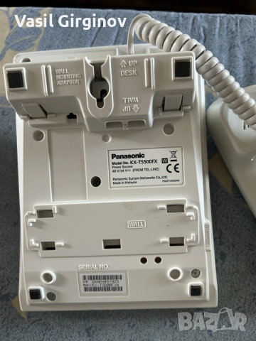 стационарен телефон Panasonic, снимка 3 - Стационарни телефони и факсове - 55830837