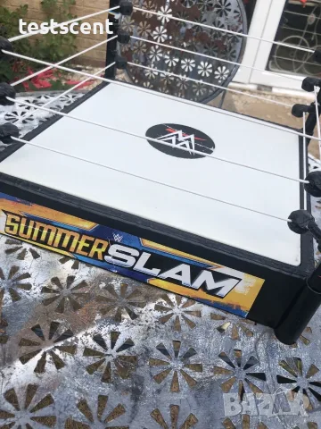 Ринг за кеч фигурки и играчки WWE WrestleMania Spring Loaded Wrestling Ring by Mattel – 14"