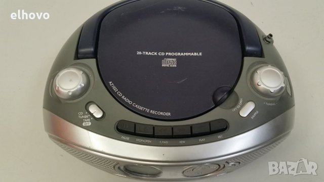 CD player с радио, касета Philips AZ1022, снимка 3 - MP3 и MP4 плеъри - 30047305