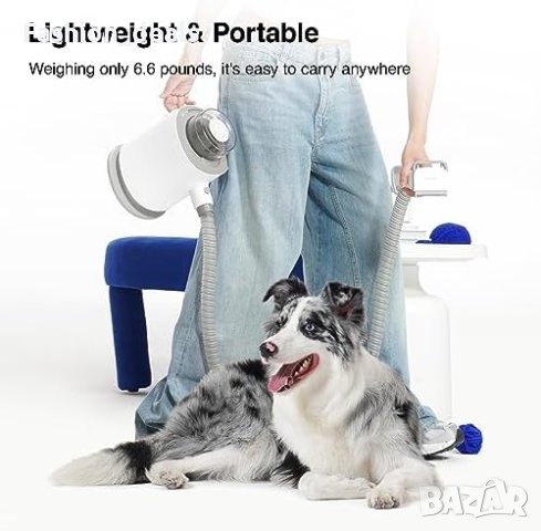 Нов Професионален Вакуум за Домашни Любимци Почистване на косми Подстригване куче котка, снимка 6 - Друга електроника - 42879038