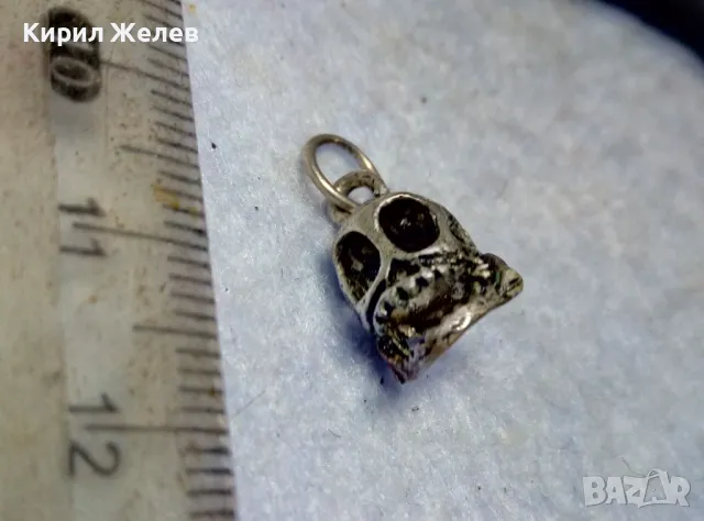 НЕО ГОТИК АРТ СРЕБЪРЕН ПЕНДАНТ ЛАКИРАНО СРЕБРО ВИСОКА ПРОБА РЪЧНА ИЗРАБОТКА 48562, снимка 5 - Колиета, медальони, синджири - 49600930