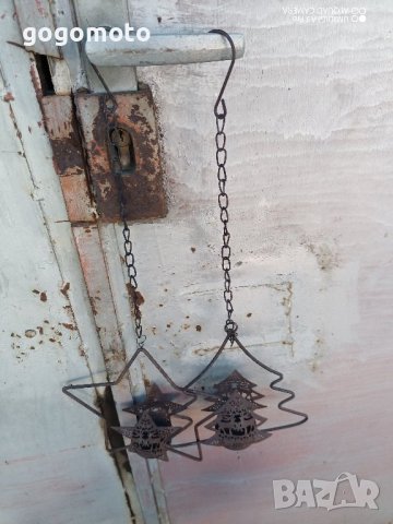 стар, стари, арт, старинен, винтидж висящ "абажур" за свещ, свещник 🕯️, снимка 2 - Декорация за дома - 44450406