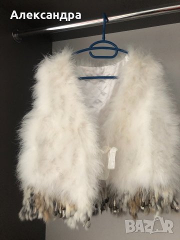 Бял Пухен елек , снимка 4 - Елеци - 33055557