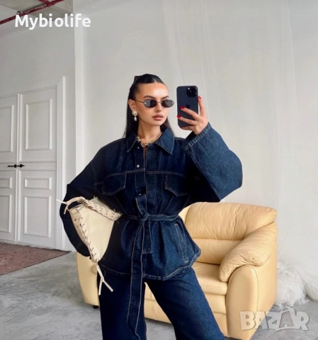 Дамски сет от деним, снимка 2 - Комплекти - 53206078