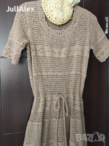 Дамска рокля на една кука- handmade, снимка 5 - Рокли - 54124454