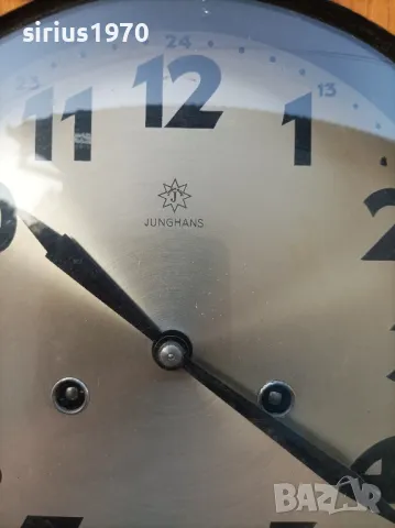 юуханс немски стенен часовник работещ, снимка 3 - Стенни часовници - 49982594