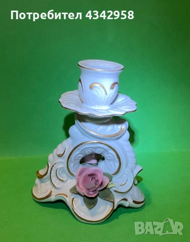 Dresden style.1935-1955г. Порцеланов свещник.