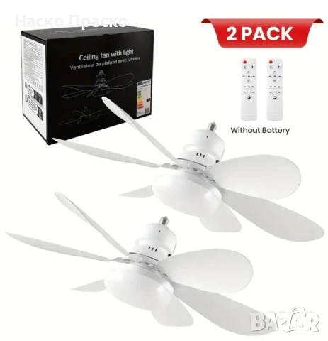 Таванен вентилатор с led осветление, снимка 9 - Вентилатори - 51037808