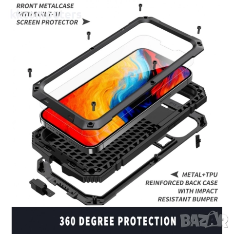 Apple iPhone 14 Plus R-JUST Удароустойчив/Водоустойчив Калъф и Протектор, снимка 8 - Калъфи, кейсове - 52689281