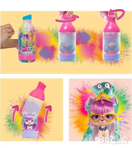 Намаление! VIP PETS Модно кученце за прически с изненади COLOR BOOST , снимка 5 - Кукли - 48303095