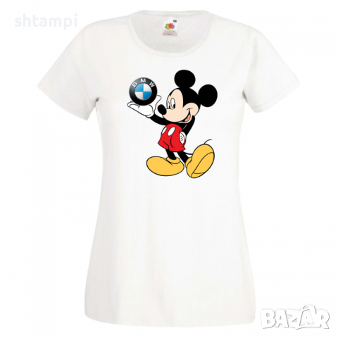 Дамска тениска Mickey Mouse BMW Мини ,Изненада,, снимка 9 - Тениски - 36528678