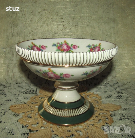 Порцеланова купа, бонбониера със столче PK, снимка 1