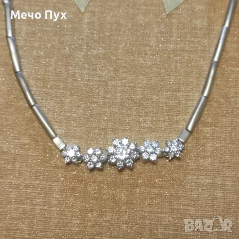 Сребърна гривна (318), снимка 2 - Гривни - 49935705