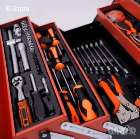 Комплект инструменти 147 бр. в метален куфар, снимка 3 - Други стоки за дома - 52853781