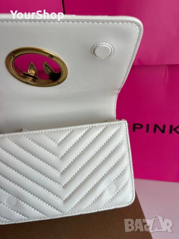 PINKO Mini Chevron Click Love – оригинална чанта | НОВА, снимка 6 - Чанти - 54049030