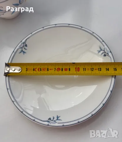 Два сета чашки с чинийки от английски костен порцелан, снимка 7 - Чаши - 49461091