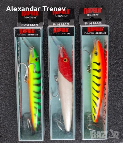 Воблери Rapala FMAG-9,11,14,18, снимка 6 - Екипировка - 54168743