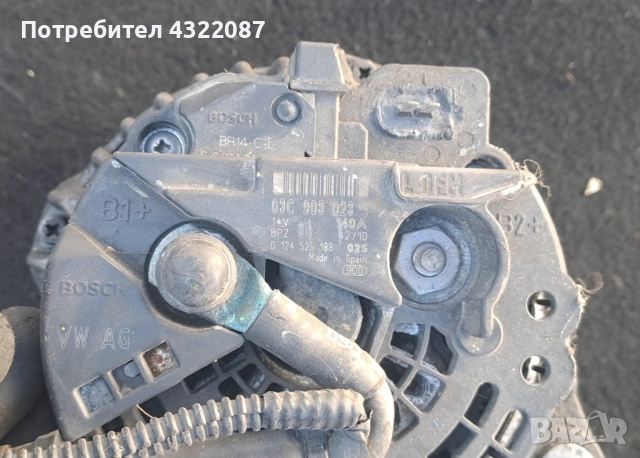 Динамо / Алтернатор Audi / Seat / Skoda / VW  1.9 TDI 105кс.с, снимка 2 - Части - 51914571