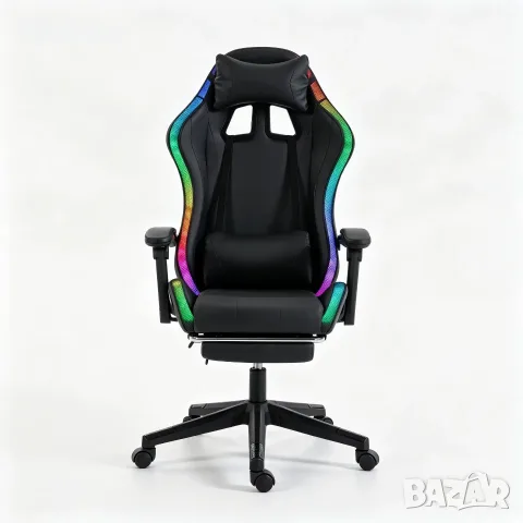 RGB геймърски стол, снимка 6 - Столове - 56483428
