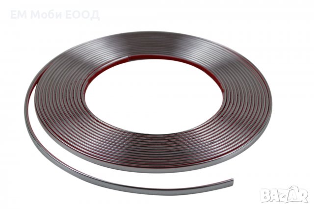 Декоративна лайсна автомобил универсална самозалепваща лента 10м х 12мм Хром, снимка 4 - Аксесоари и консумативи - 39277000