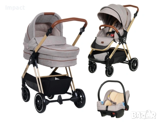 Детска количка 3 в 1 Zizito BARRON, снимка 6 - Детски колички - 54066861