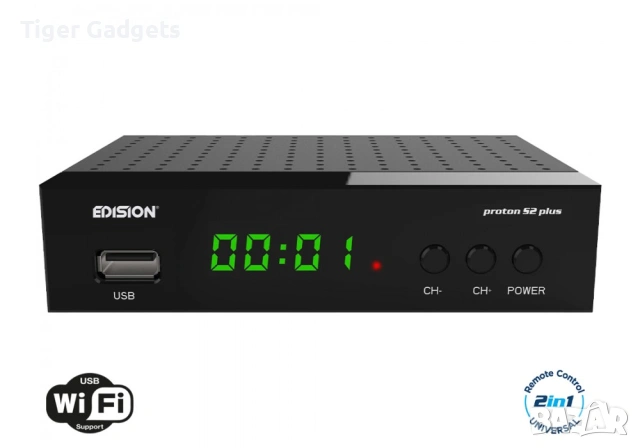 Сателитен приемник EDISION Proton S2 PLUS Full HD DVB-S2, снимка 3 - Приемници и антени - 53983231