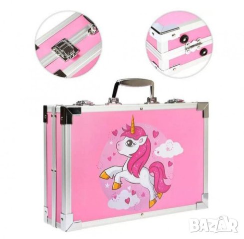 Комплект за рисуване и оцветяване в метален куфар /145 части/, снимка 3 - Рисуване и оцветяване - 40320414