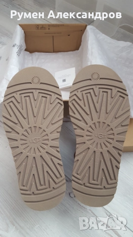 Нови дамски кожени високи боти UGG CLASSIC MINI DIPPER Shestnut р-р 39, снимка 13 - Дамски боти - 52859201
