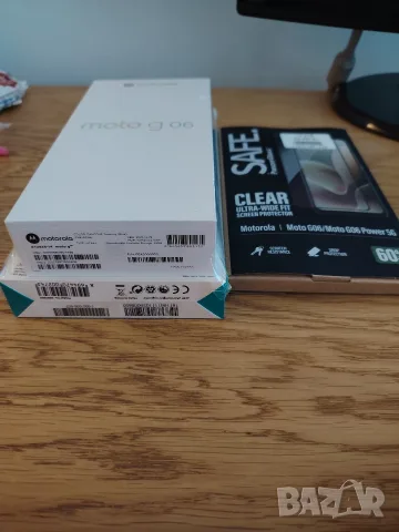 НЕРАЗПЕЧАТАНИ moto g 06, кейс и Powerbank 10000 mAh, син цвят, Motorola, 3 г. гаранция A1